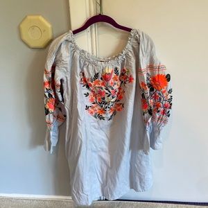 Free people off the shoulder dress, size L